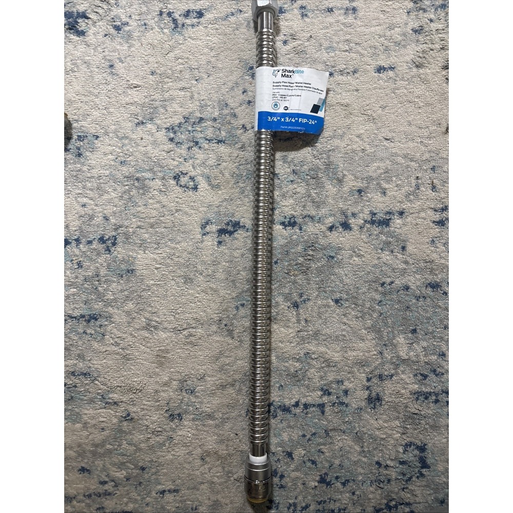 SharkBite Max 3/4" x 3/4" FIP 24" Stainless Steel Flex Supply Hose Water Heater